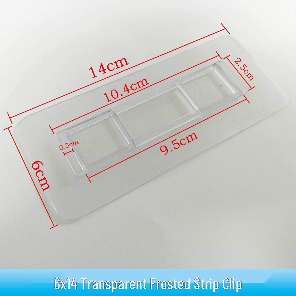 Multi-layer Adhesive Wall-Mount Storage Rack with Transparent Hooks for Bathroom