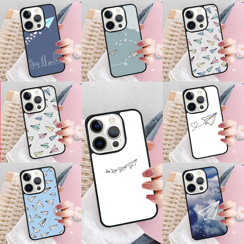 Paper Airplane Plane Trippy Phone Case For iPhone 17 Air 15 16e 14 13 Pro Max Coque 12 11 Pro Max PLUS cover