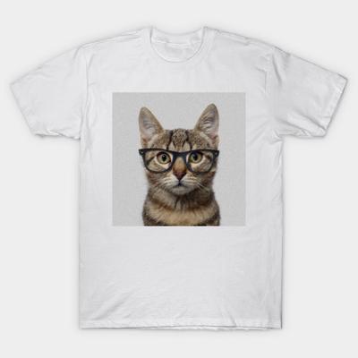 T Shirt Women Geek Cat Harajuku Print Kawaii Tshirt Summer Short Sleeve Female T-Shirt Top Tee