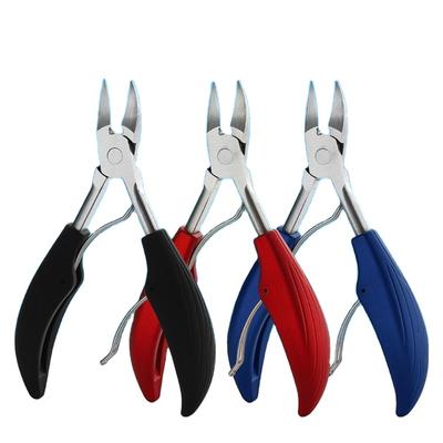 Nail Clippers For Ingrown Thick Nail Stainless Steel Curved Blades Ergonomic Handle Toenail Cutter