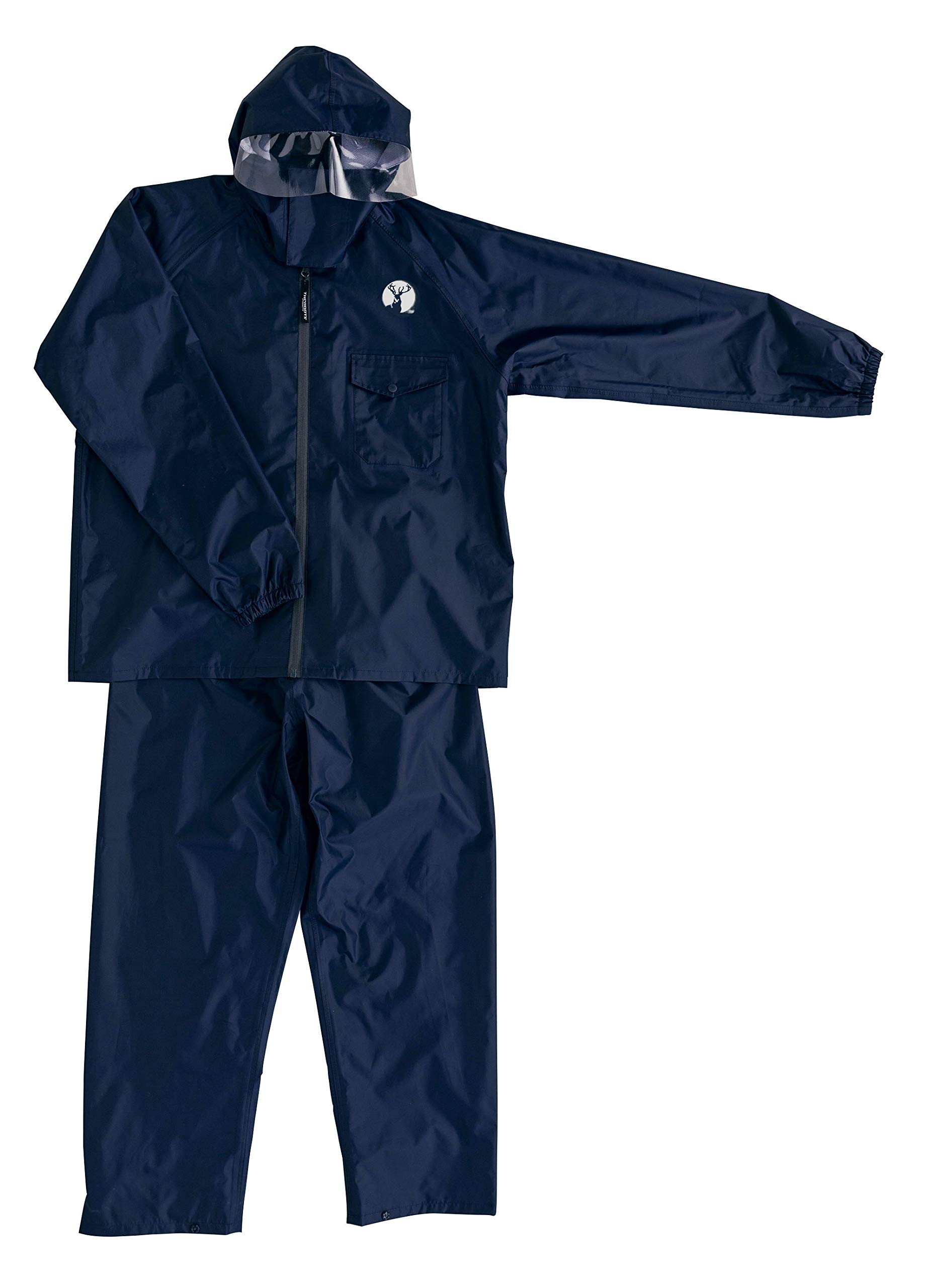 

Captain Stag Дождевик Дождевая одежда Прочный и Размер Темно-синий (КАПИТАН ОЛЕНЬ) UX-2615 Костюм, Комплект, CS, Водонепроницаемый, L,