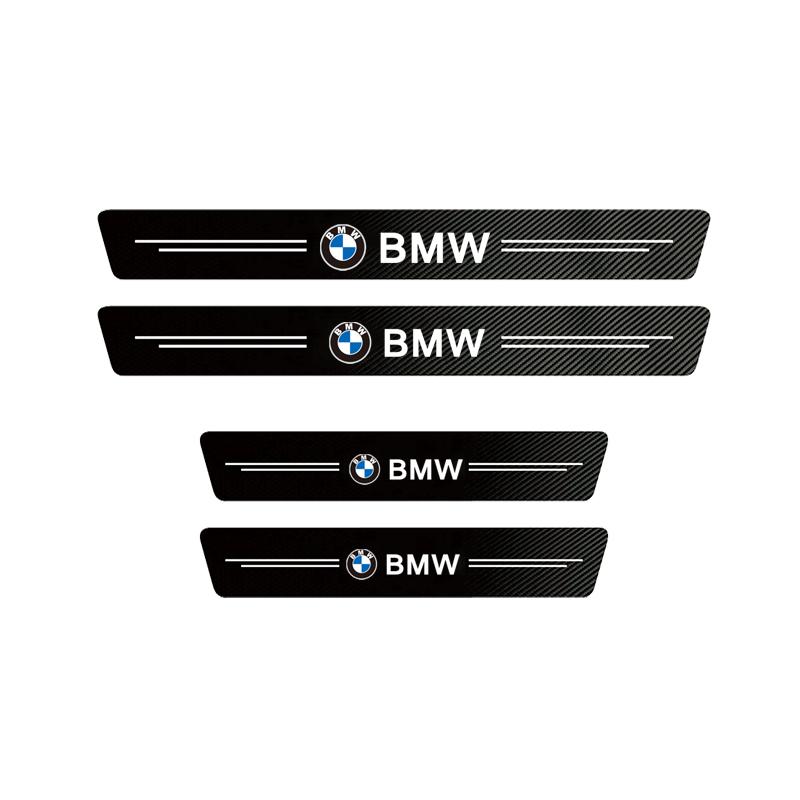 Car Door Sill Carbon Fiber Sticker Auto Protector Strip Waterproof For BMW Performance 3 5 7 Series F30 E90 F20 E46 E60 E70 E87