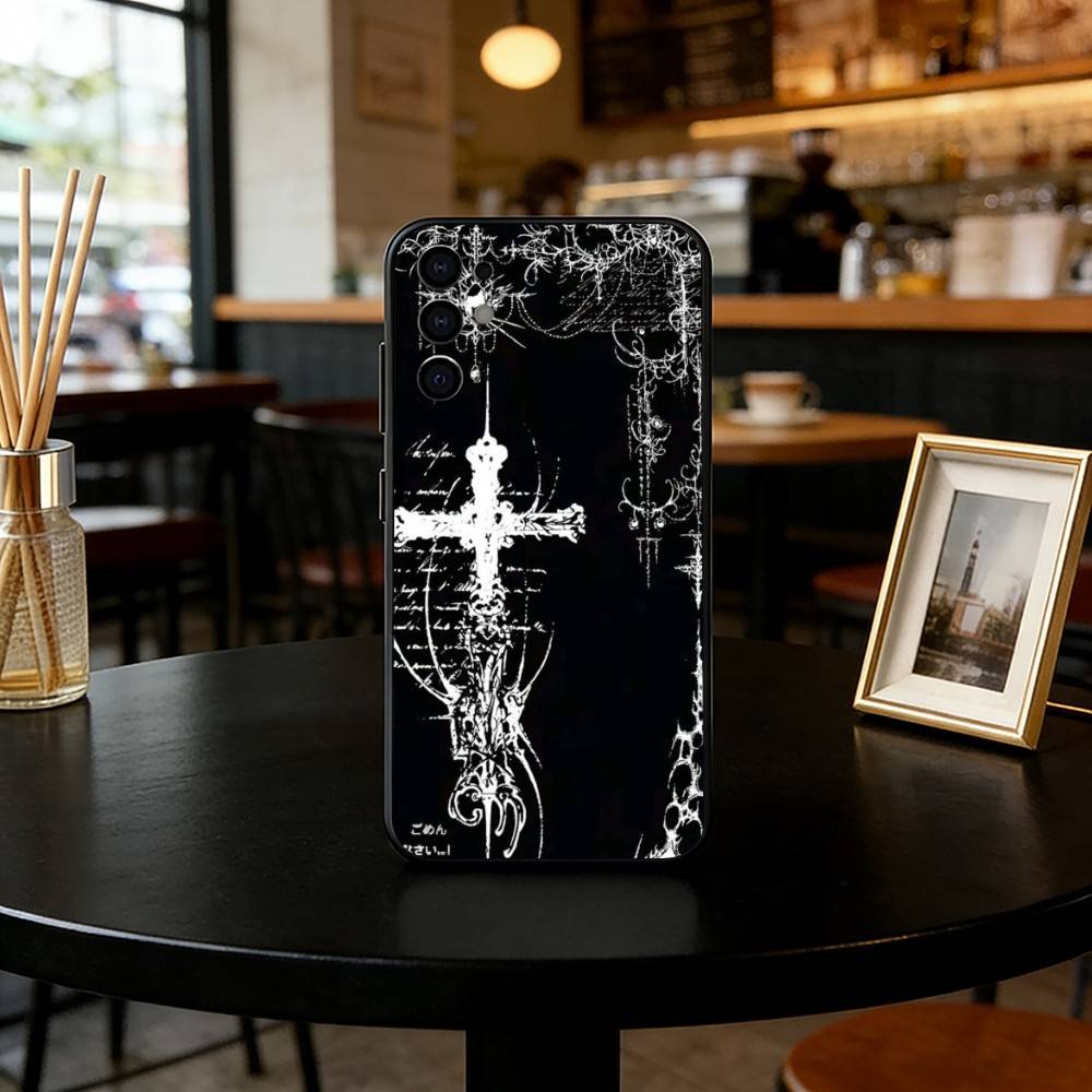 Gothic Coquette Cybersigilism Phone Case For Samsung S25,S24,S21,S22,S23,S30,Ultra,S20,Plus,Fe,Soft Silicone Black Cover