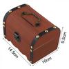 Decorative Storage Coin Box Piggy Bank Wooden Treasure Chest