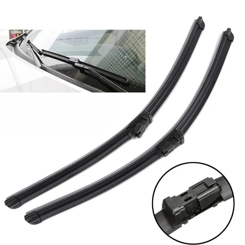 3Pcs Front & Rear Windshield Wiper Blades Set 21"+21"+13" Special Push Button Connector for European Compact MPV 2006-2013