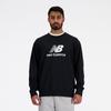 New Balance Stacked Logo Crew Sweatshirt Größe XL Herren (MT41500) Schwarz,