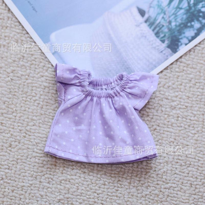 Labubu Doll Clothing Headmaster Dog Floral Dress 17cm Plush Doll Clothing Accessories Labubu I II Idol Doll Sitting Party