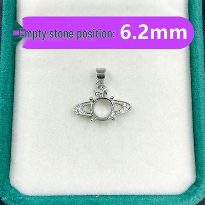 Empress Dowager Cixi Pendant: DIY 8.2mm Huazi Diamond Inlaid Fashionable Sweet Planet Jewelry