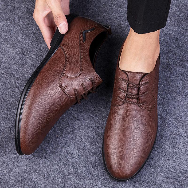 Classic Mens Sneakers Elegantes Man Casual Shoes Breathable Men Business Shoes Genuine Leather Oxford Footwear Male Formal Dress