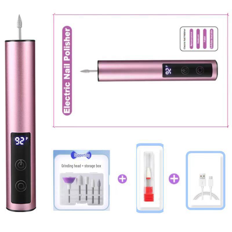 2025 USB Rechargeable Electric Nail Grinder & Engraving Pen with Digital Display and Aluminum Alloy Build