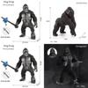 King Kong Gorilla Model Figure Skull Island Toy Adorned With Realistic Details For Kids And Adults