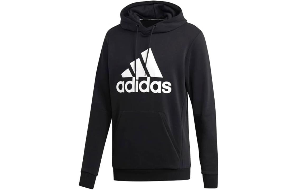 Adidas Sweatshirts Men s Black Hooded Moderate Regular GH6663 L