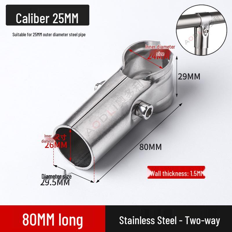 Stainless Steel Pipe Fittings for Clothes Racks and Shelves