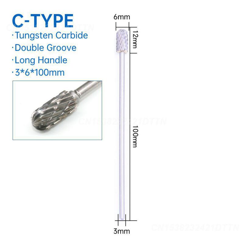 1~4 STÜCKE Hartmetall Präzise Scharf Hartmetall Rotationsfeile Rotationsfeile Hochleistungs-Spielverändernde Metallpolitur