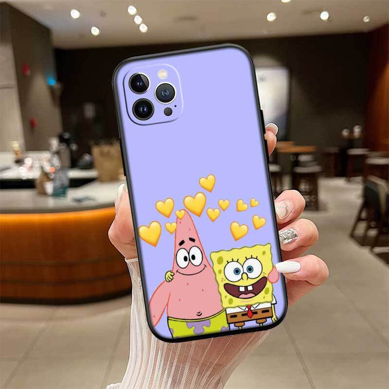 Cartoon SpongeBob Phone Case for Motorola Edge 60 60s 70 G86 G56 G54 E14 G04S G45 G54 G64 X30 X40 X50 S30 S50 Pro Power Tylus