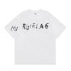 Digital Print MM6 Cotton T-Shirt Men Women Short Sleeve Casual Top 230g