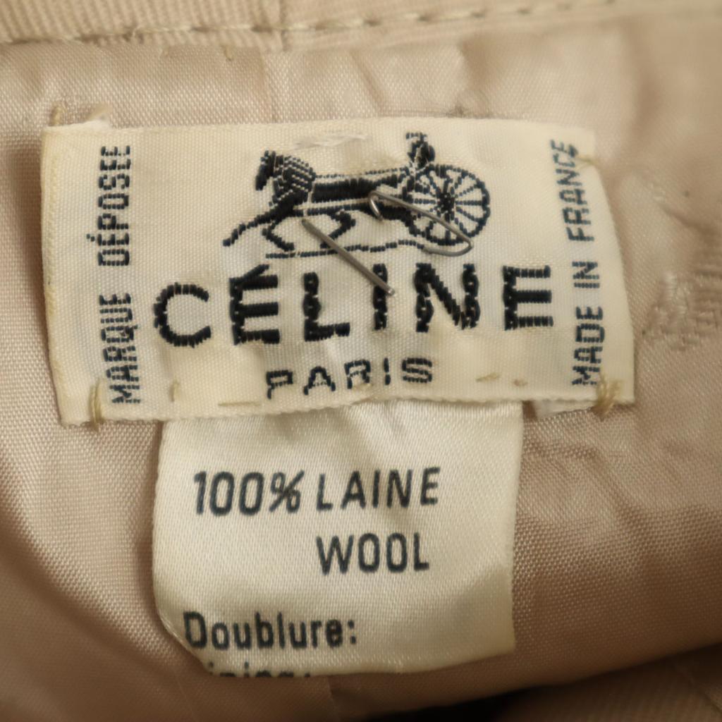 Celine 80s French Gold Buttons Best Beige Women Used