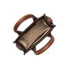 Michael Kors MK Mirella Canvas Shoulder Crossbody Bag With Gold Hardware Women bags Brown 35S4G7ZC1B-BROWN