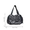 Ladies Y2K Washed Spice Girl Locomotive Bag Large Capacity Multi-Pocket Shoulder Messenger Bag