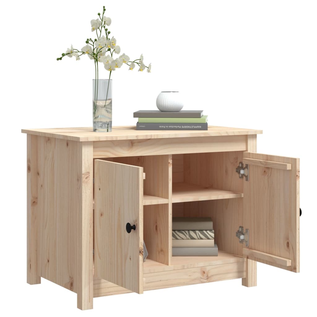 Vidaxl Coffee Table, 71X49X55 Cm, Solid Pine Wood