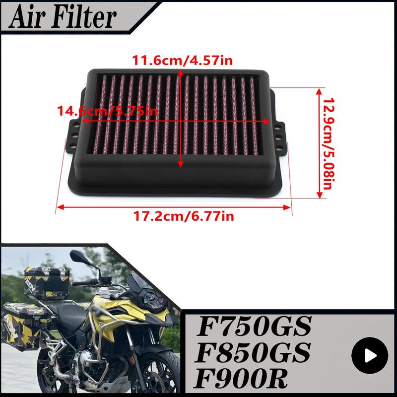 Motorcycle Washable Air Filter For BMW F750GS F850GS F900R F900XR Replaceable BM-8518 HFA7801 13728561572 Air Intake Filter