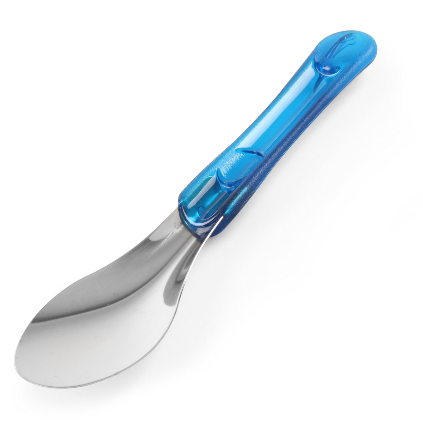 Hendi 755808 Stahleisportionierer mit Tritangriff, blau