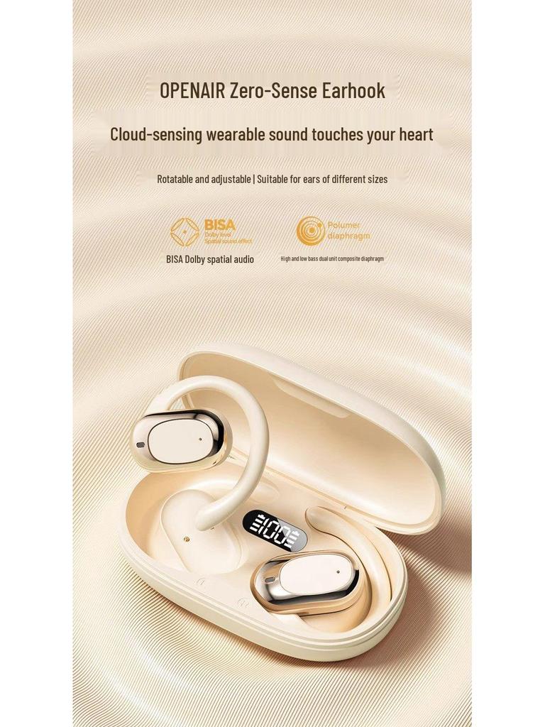 Bone Conduction Wireless Open-Ear Sports Headphones: In-Ear Bluetooth with Long Battery Life