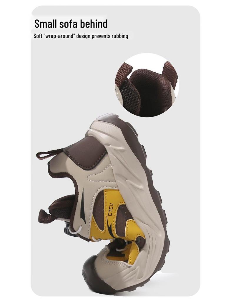Kids' 2026 Spring/Autumn Sports Shoes: Boys' Rotary Buckle & Girls' Breathable Mesh Running Sneakers