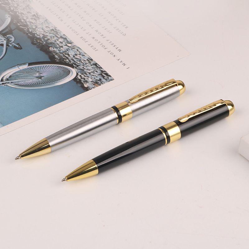 1.0mm Luxury Metal Rotary Ballpoint Pen Signature Rollerball Business School Office Supplies
