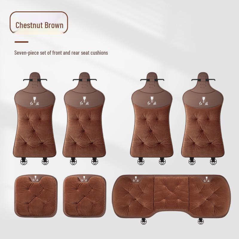 Winter Flannel Seat Cushions for Hongqi H5/HS5/HS3/H6/H9/E-HS9/HS7/HQ9 Cars