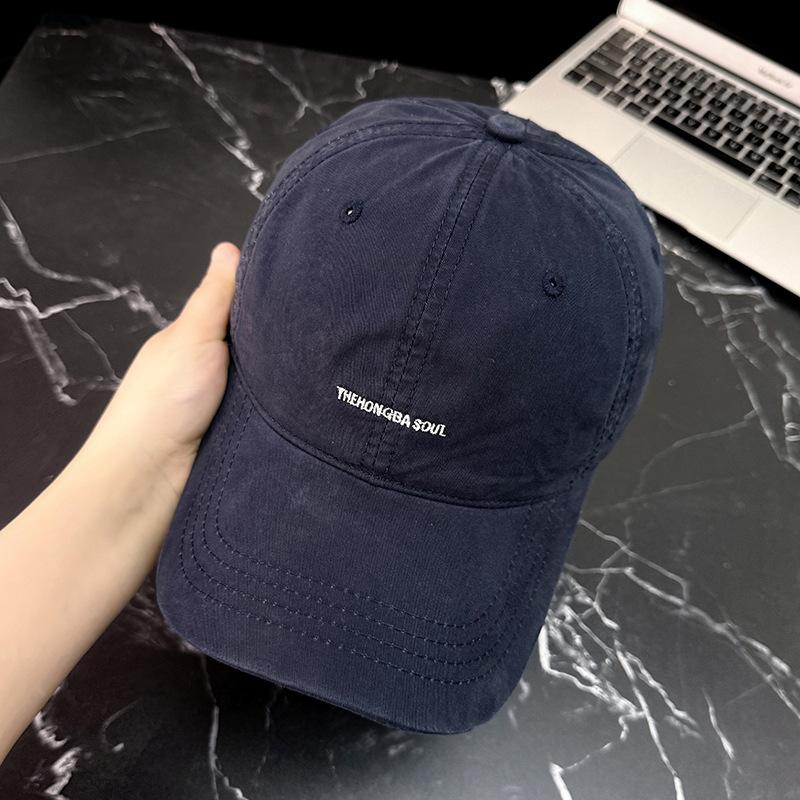 Retro Cotton Baseball Caps Spring Summer Letter Embroidery Sun Hats For Men & Women Solid Adjustable Outdoor Sport Snapback Hats