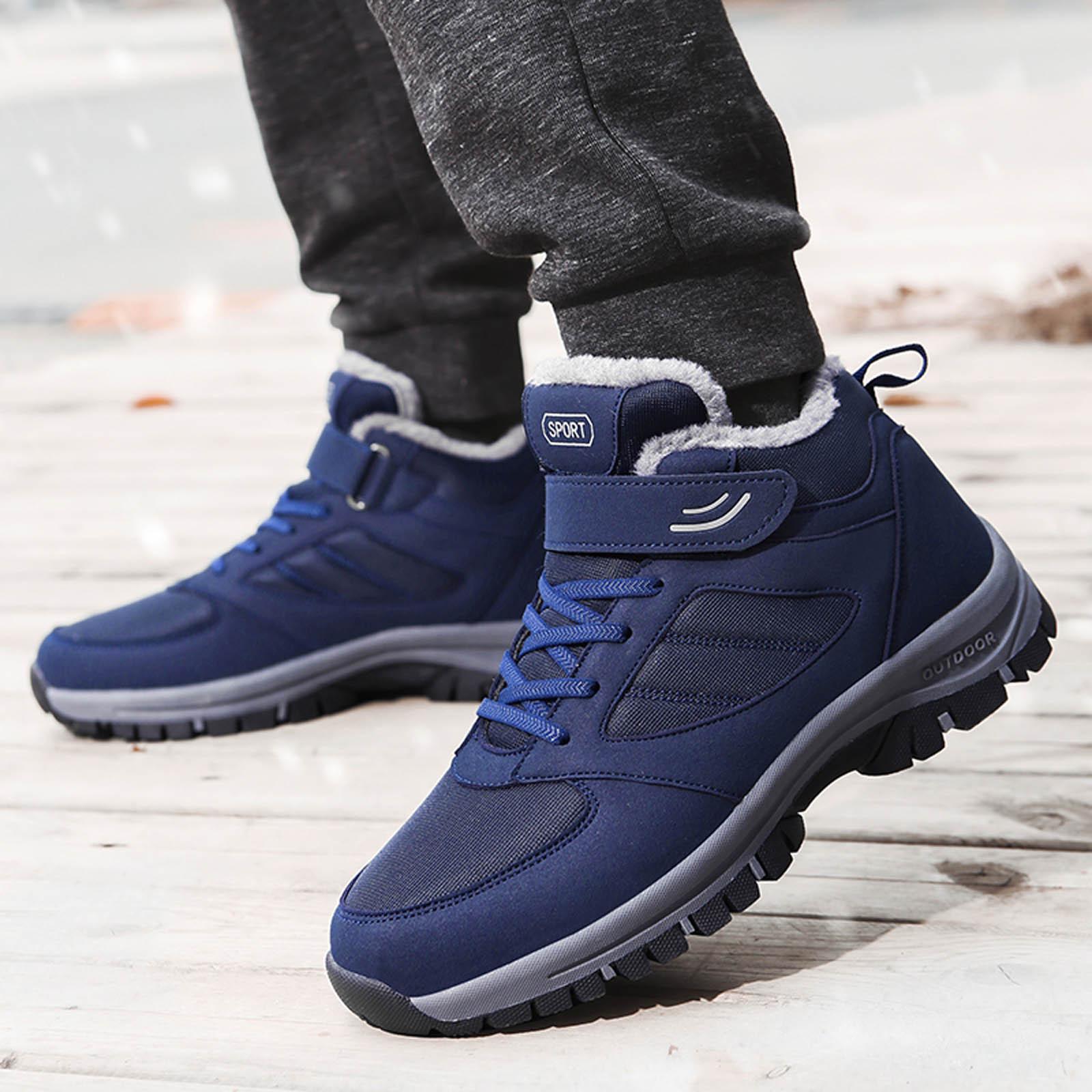 

Унисекс Плюс бархатные теплые уличные прогулочные туфли нескользящие износостойкие 41 синий