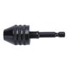 Black Hex Shank Chuck 1/4 Inch Drill Bit Chuck Tool Keyless Drill Chuck  Grinding Machine
