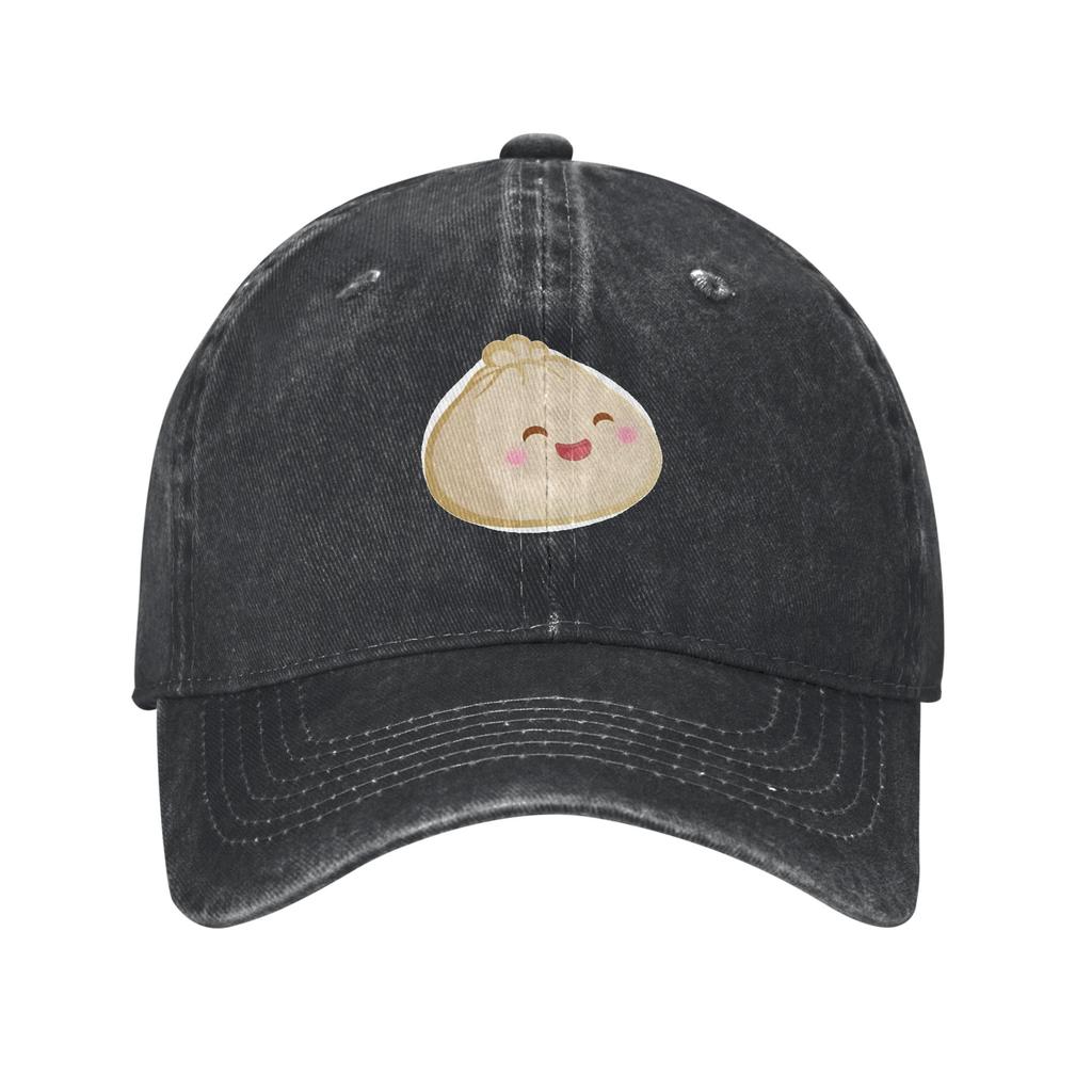 Chinese Xiao Dumpling Food  Sun Baseball Cap Happy Bao Bun FeUnisex Unisex Design Hip Hop Hats Summer Rock Breathable Snapback Cap