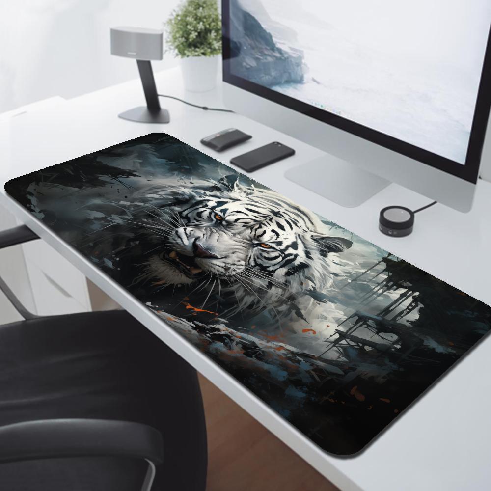 Tiger Mousepad Nonslip HD Print Large Size xmm Desk Mat Keyboard Pad Rubber Carpet Computer Rug Gamer Mousepads For PC