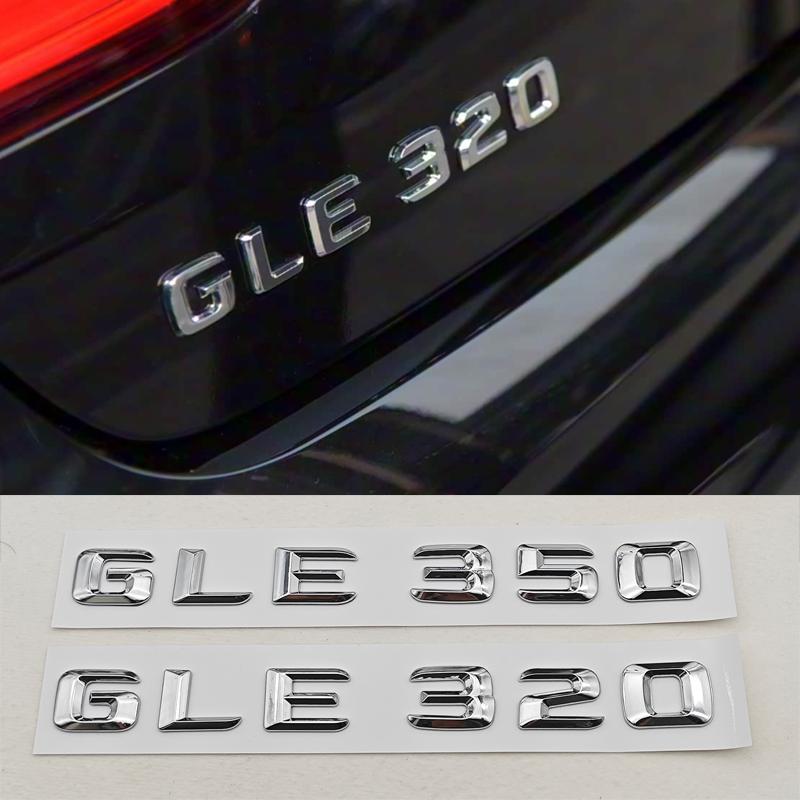 3D ABS Car Letters Logo GLE320 GLE350 Rear Trunk Badge Sticker Emblem For Mercedes Benz GLE Class GLE 320 GLE 350 Accessories