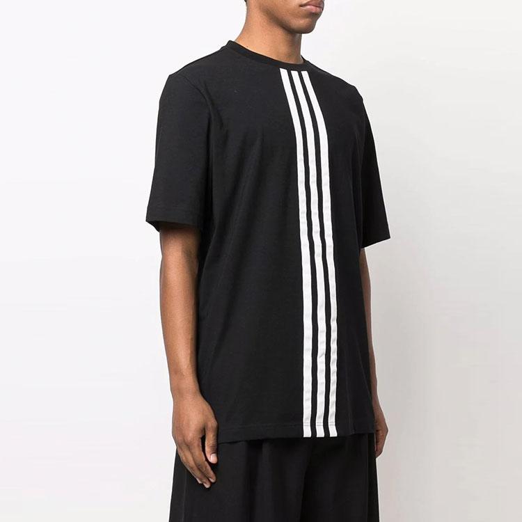 Y-3 CH1 Stripes Short-Sleeve T-Shirt Black Men Tops HG6095