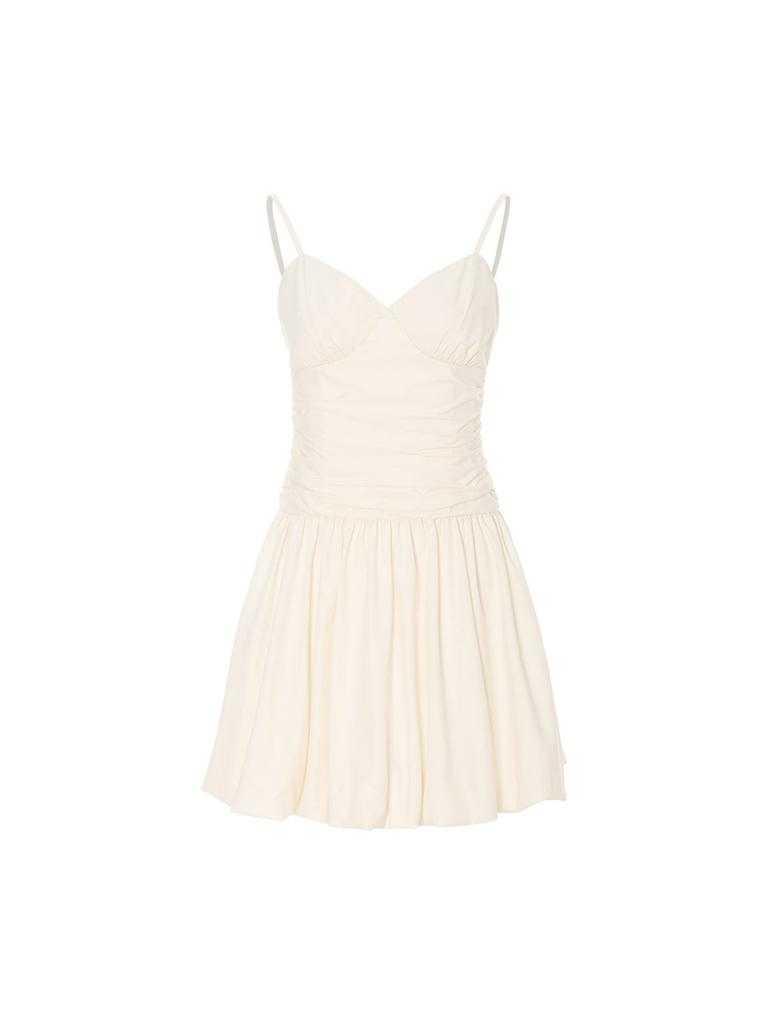 Sinseuden Marshmallow Shirred Mini Dress