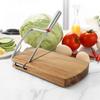 Wooden Cheese Cutter Board with Steel Blade Multipurpose Butter Bread Food Slicer for Culinary Enthusiasts and Chefs