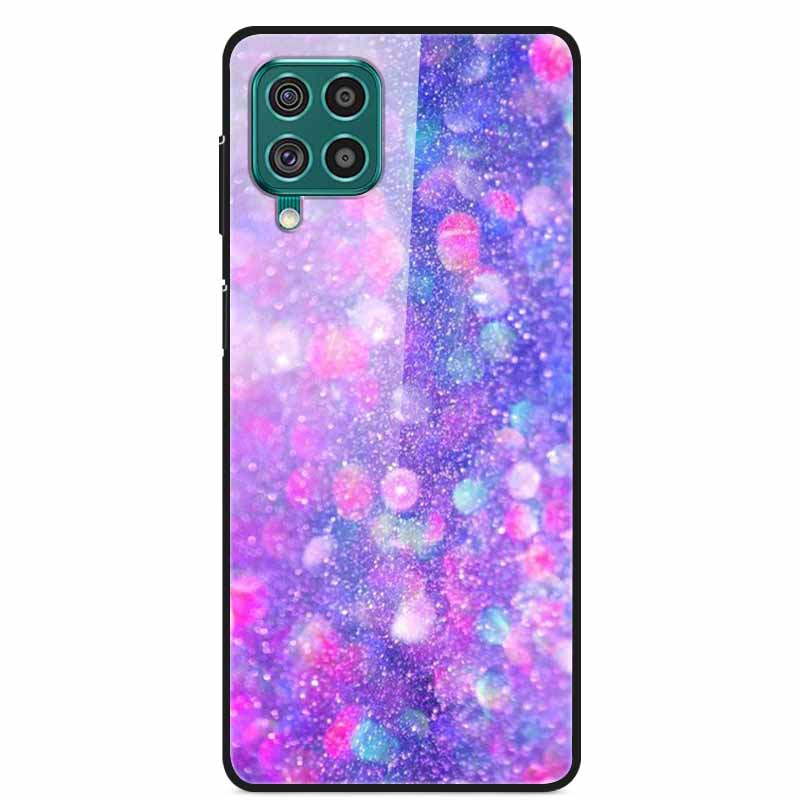 For Samsung M32 Case Tempered Glass Hard Back Cover Case For Samsung Galaxy A12 A22 M32 Phone Case Cover M 32 A 22 Funda Coque