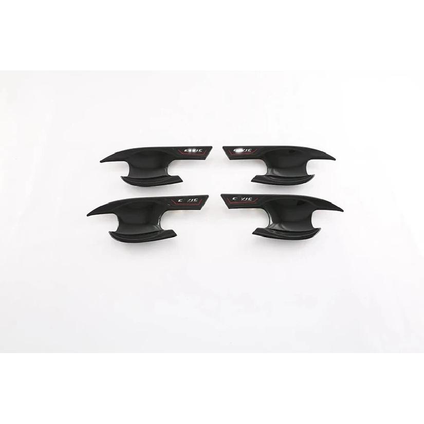 For Honda Civic Eleventh generation (FE/FL) - Car Accessories ABS Chrome Door Handle Bowl Cover Cup Cavity Trim