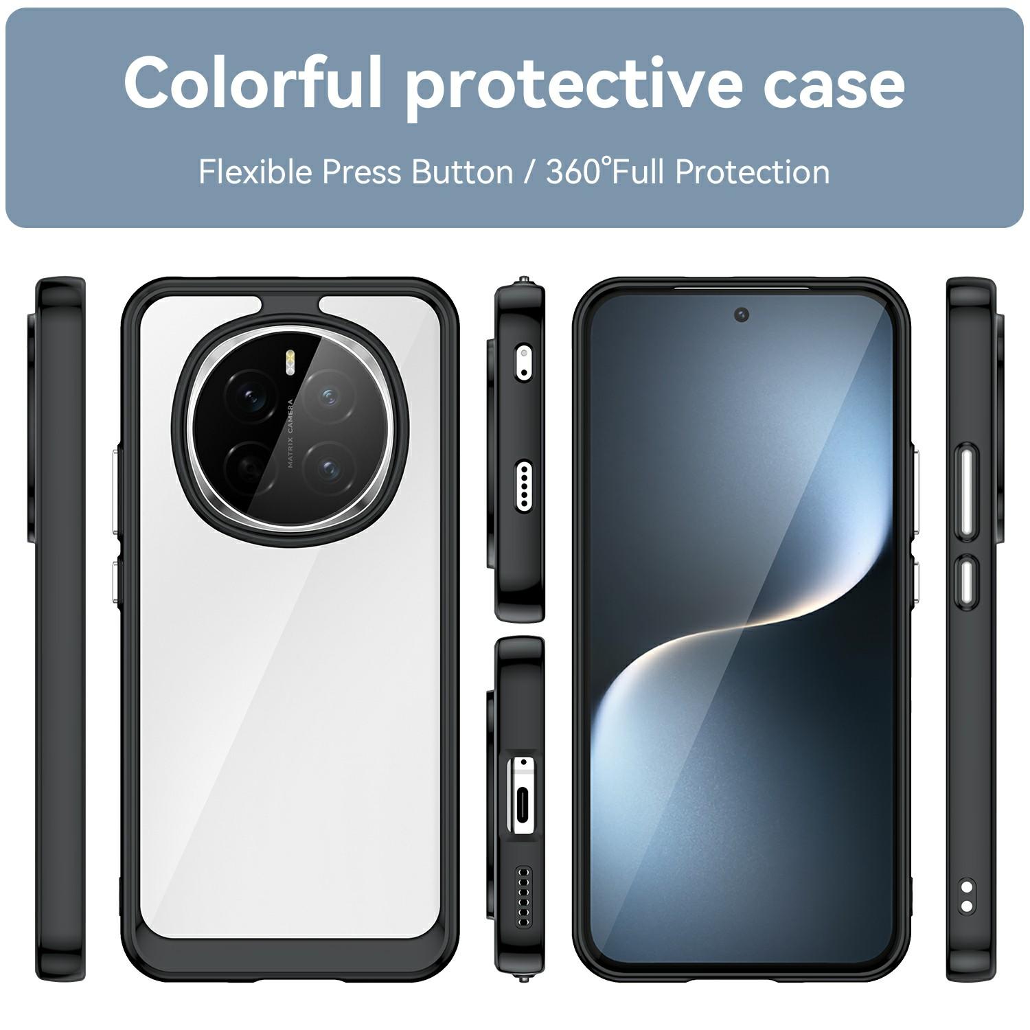 

For Honor Magic7 5G Case TPU+Acrylic Protective Clear Phone Cover Transparent