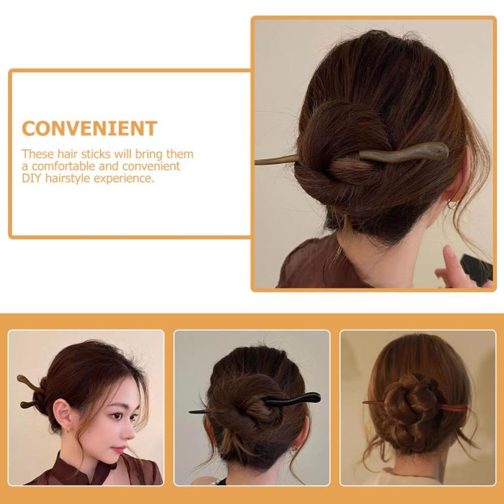 Hair Sticks Chopsticks Chinese Tortoise Shell Hairpin Hairs Clip Styling Pin Accessories for Women Hair Barrettes Accessories
