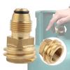 Practical Propanes Grills Adapter Quick Connecting Fitting Brass Propanes Grills Fitting Suitable for Outdoor Cooking
