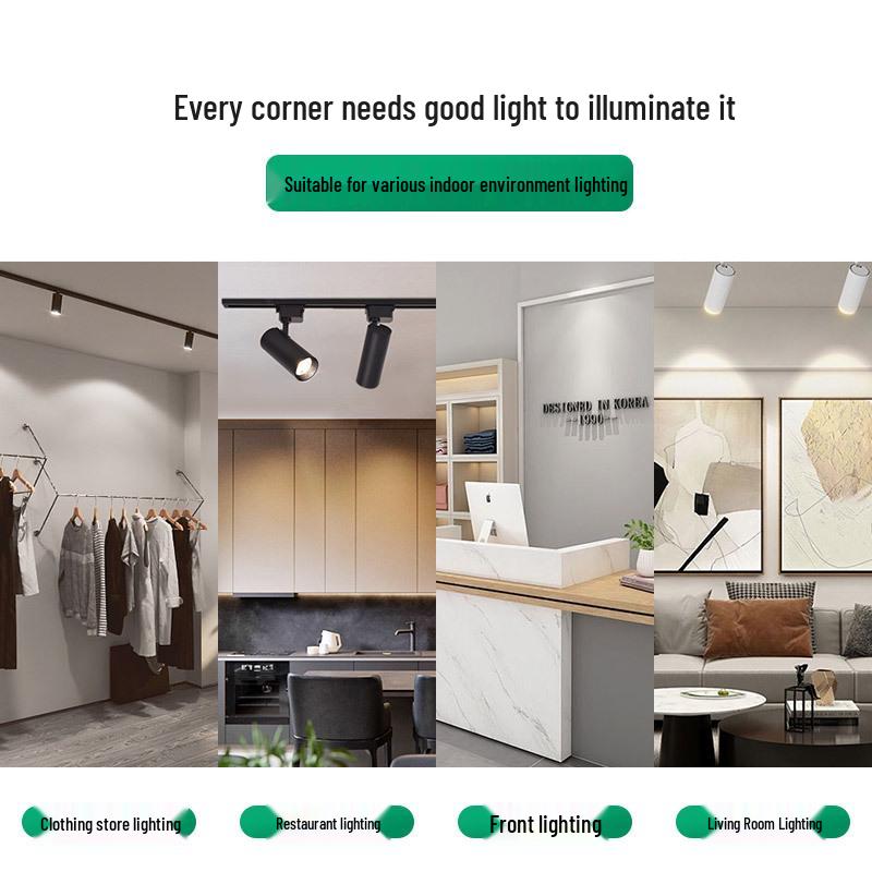 Adjustable Aluminum LED Track Spotlight for Showroom or Store