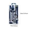 7pcs/Pack Transparent Cover Drawing Compass Kit Measuring Ruler Plastic Drawing Tool Set Stainless steel Mechanical Pencil