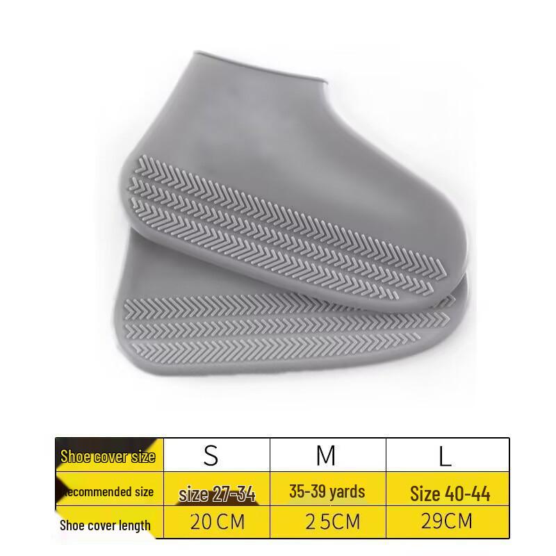 Waterproof Non-Slip Silicone Rain Boot Covers for Men & Women - Thickened, Wear-Resistant Outdoor Shoe Protectors
