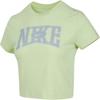 As W Nsw Slim Crop Round Neck Logo Comfortable Short Sleeve Outdoor Quick Dry T-Shirt Women T-Shirt Green HQ1710360