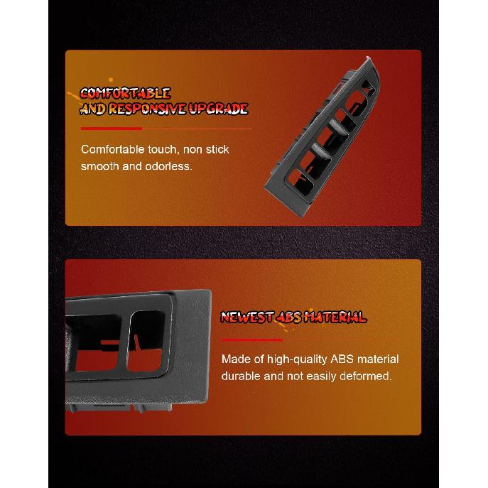 CCIYU Window Switch Bezel Cover for Chevrolet Avalanche Silverado Suburban Tahoe, for GMC Sierra Yukon, for Cadillac Escalade 2004-2007 89045128