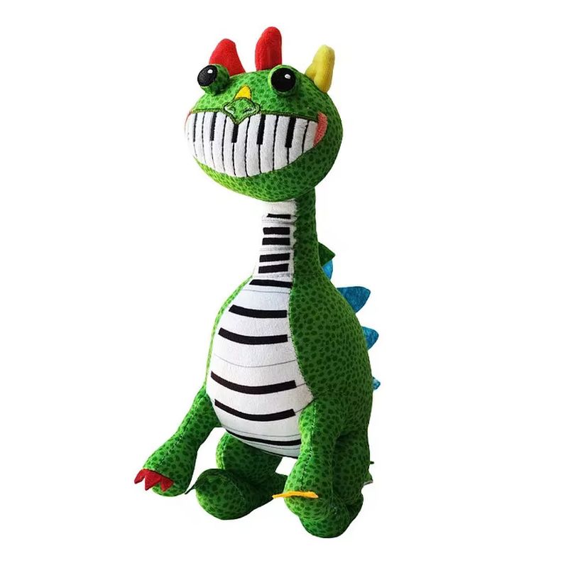 New Poppyed Pianosaurus  Cartoon Plush Doll Anime Nightmare Game Plushie Stuffed Pillow Doll  Kids Birthday Gift Ornament Toy